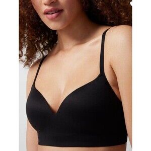 Soma Black Enbliss Wireless Bra Women's Size 38D Smooth T-Shirt Lightweight